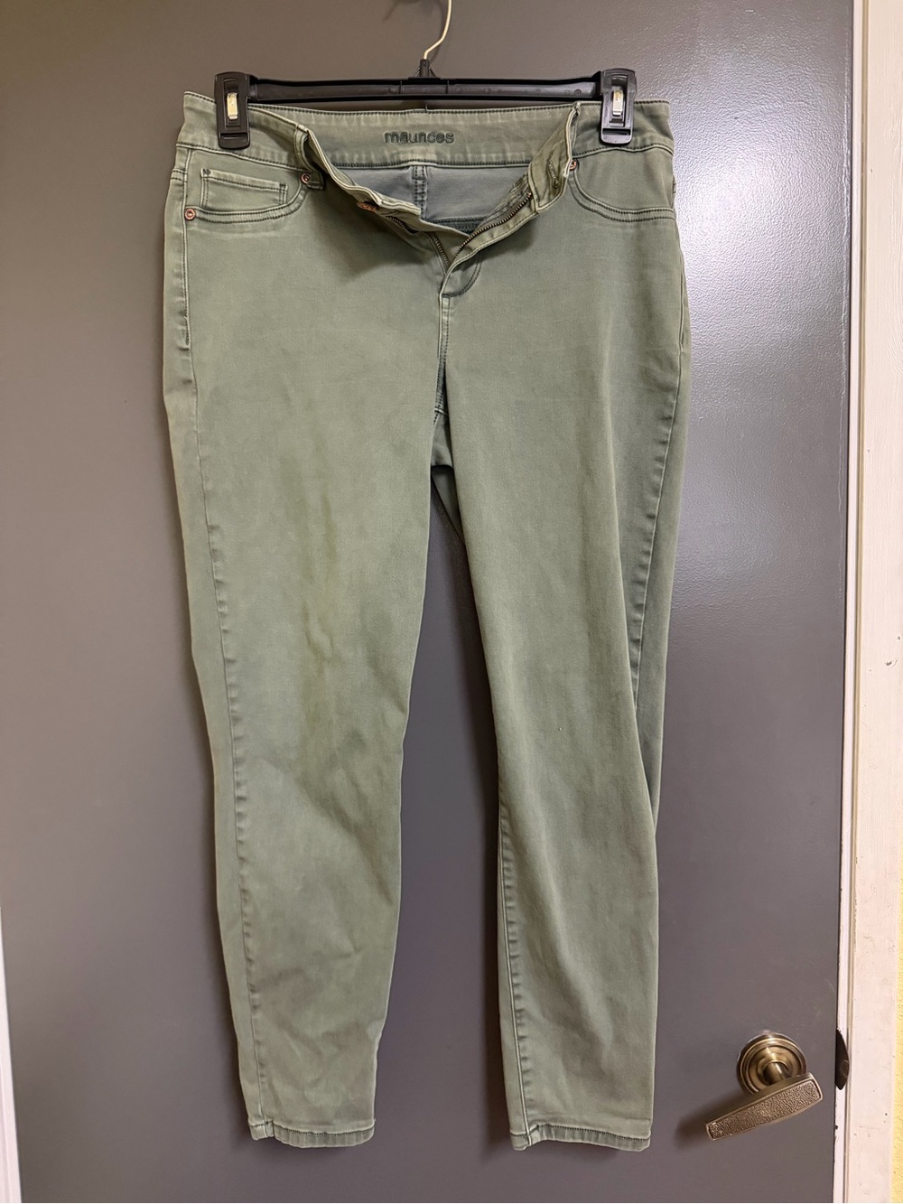 Maurices Olive Green Skinny Jeans